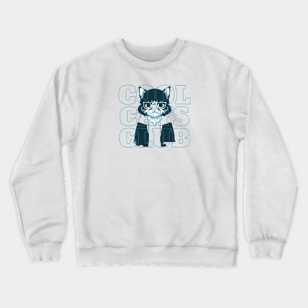 Cool Cats Club Crewneck Sweatshirt by Maison de Kitsch